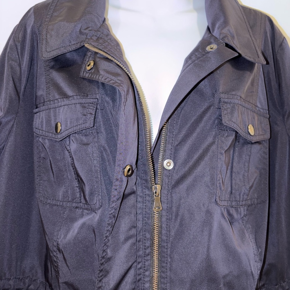 Talbots Woman Navy Utility Jacket - Picture 2 of 3